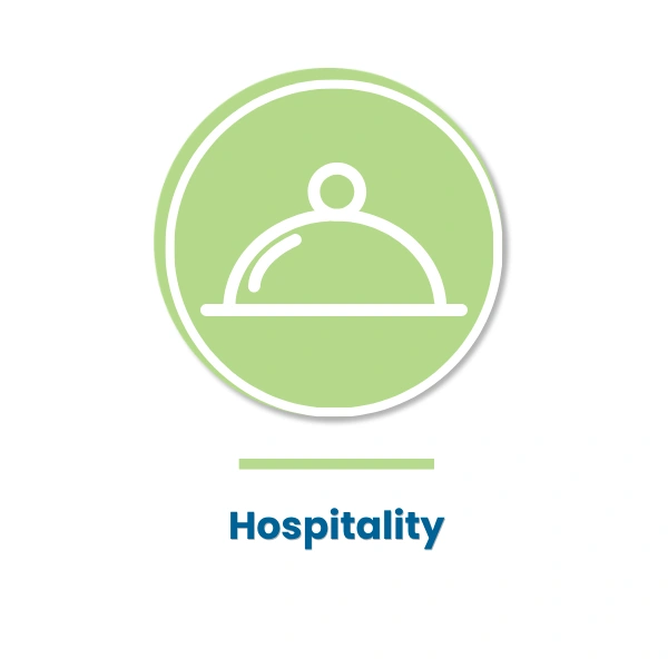 Hospitality industry hotel service icon