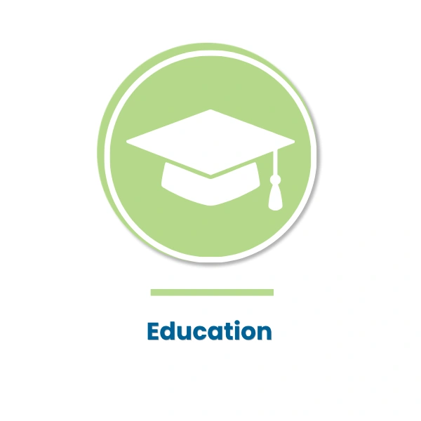 Education industry graduation cap icon