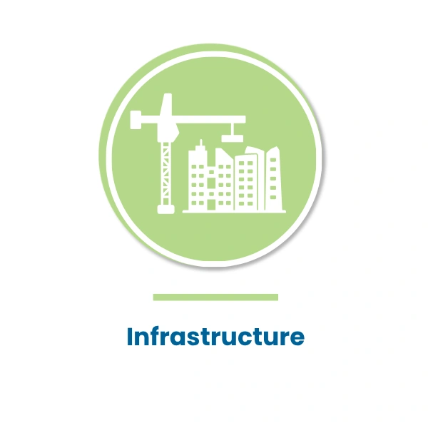 Infrastructure industry bridge icon
