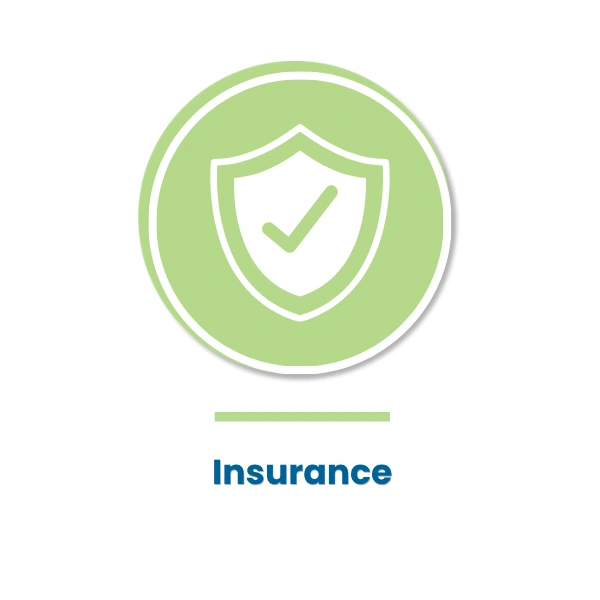 Insurance industry shield icon