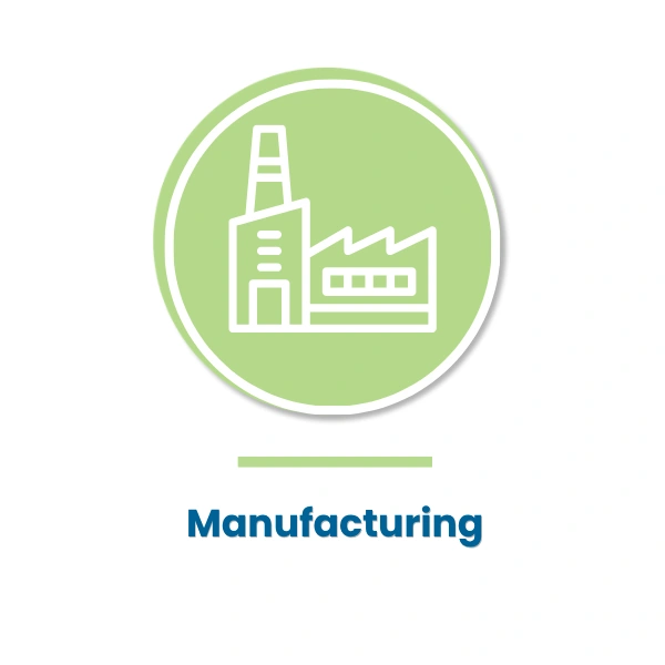 Manufacturing industry factory icon
