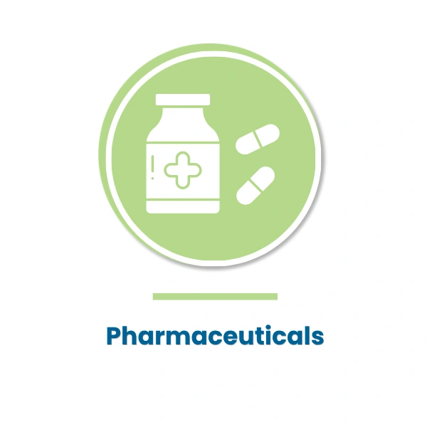Pharmaceutical industry medicine icon