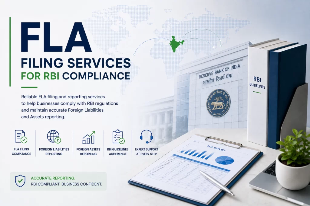 FLA filing services and RBI compliance support for foreign liabilities and foreign assets reporting by V Acc-comply